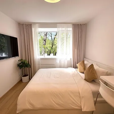 Mezaparks, Ezera Solo Apartment, Free Parking Apartmán *